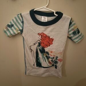 Hanna Andersson Disney Merida Brave Pajama Shorts Set